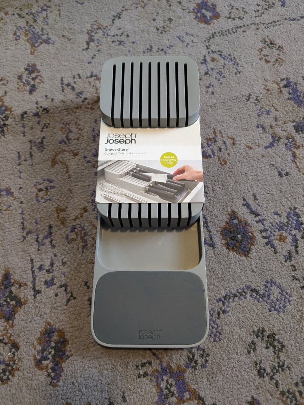 Joseph Joseph DrawerStore Compact 2-tier Knife‎ Organizer Tray Space Saving